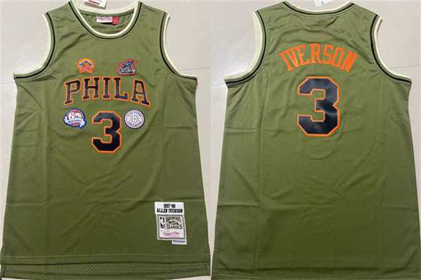 Men's Philadelphia 76ers #3 Allen Iverson Green 1997-98 Throwback Stitched basketball Jersey Mixiu,We sell and wholesale Men's Philadelphia 76ers #3 Allen Iverson Green 1997-98 Throwback Stitched basketball Jersey Mixiu on line form chian!